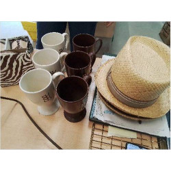 LOT 6 TASSES MARRONS BLC