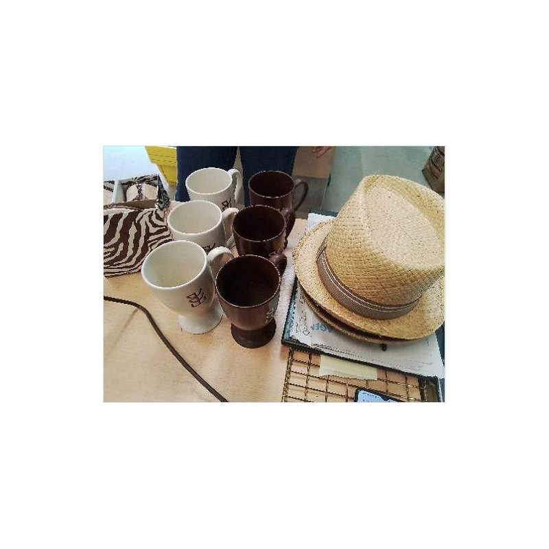 LOT 6 TASSES MARRONS BLC