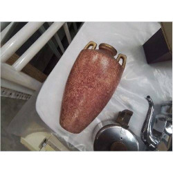 VASE ROSE DORÉ 2 ANSES