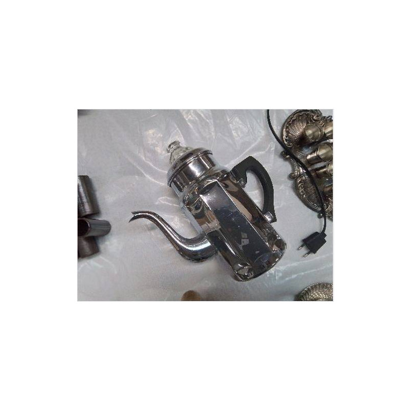 CAFETIERE CUIVRE CHROMÉ BOUCHON METAL VERRE