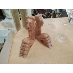 PAIRE DE SERRE STATUETTES...