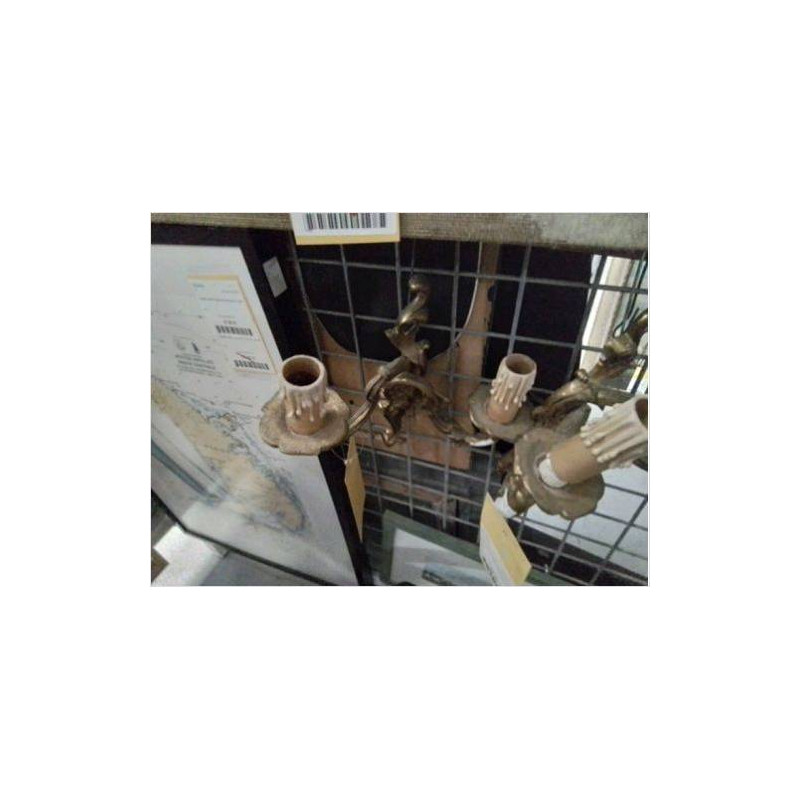APPLIQUE DOUBLE MURALE BRONZE 