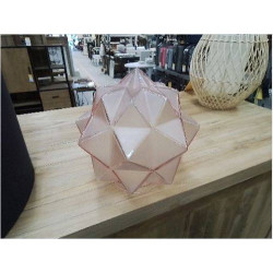 GLOBE VERRE ROSE ÉTOILE