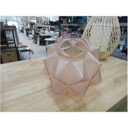 GLOBE VERRE ROSE ÉTOILE