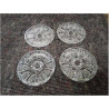 LOT DE 4 DESSOUS DE BOUTEILLE VERRE 