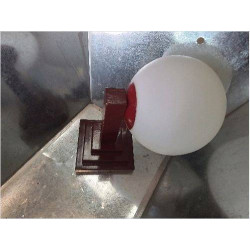 APPLIQUE BORDEAUX GLOBE BLANC