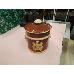 POT MARRON DECO BEIGE AVEC...