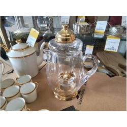 PICHET A ROSE VERRE DECOR DORE