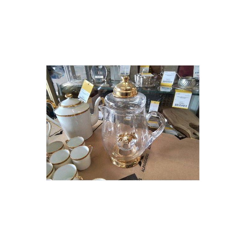 PICHET A ROSE VERRE DECOR DORE