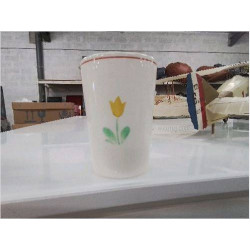 VERRE ENFANT VILLEROY & BOCH ANC DECOR POUSSINS FLEURS