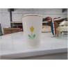 VERRE ENFANT VILLEROY & BOCH ANC DECOR POUSSINS FLEURS
