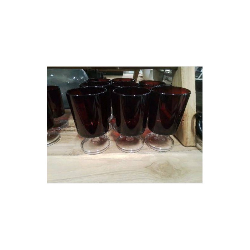 LOT 8 VERRES ROUGES MM