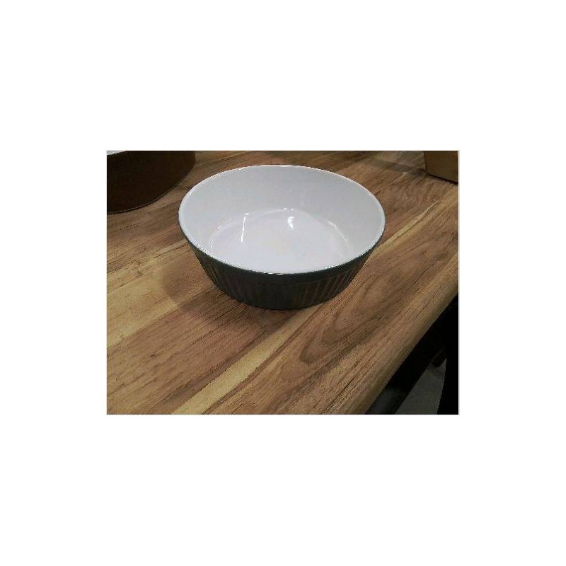 PLAT ROND PM BLANC VERT