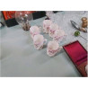 LOT VERRES LIQUEUR PORCELAINE BLC ROSE