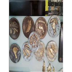 PLAQUE DECO CHASSE BRONZE