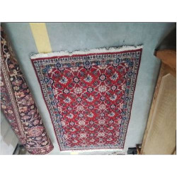 TAPIS FLEURI ROUGE BLEU 94...