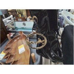SAC CUIR VERNIS NOIR WEILL