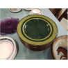 LOT ASSIETTES CERAMIQUE ANC VERT FONCÉ CLAIR