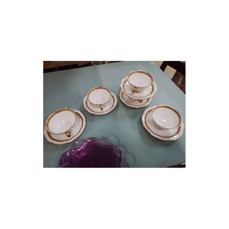 TASSE SOUS TASSE BERNARDAUD BLC DORÉ 