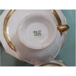 TASSE SOUS TASSE BERNARDAUD BLC DORÉ 