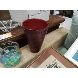 VASE ÉMAILLÉ ROUGE