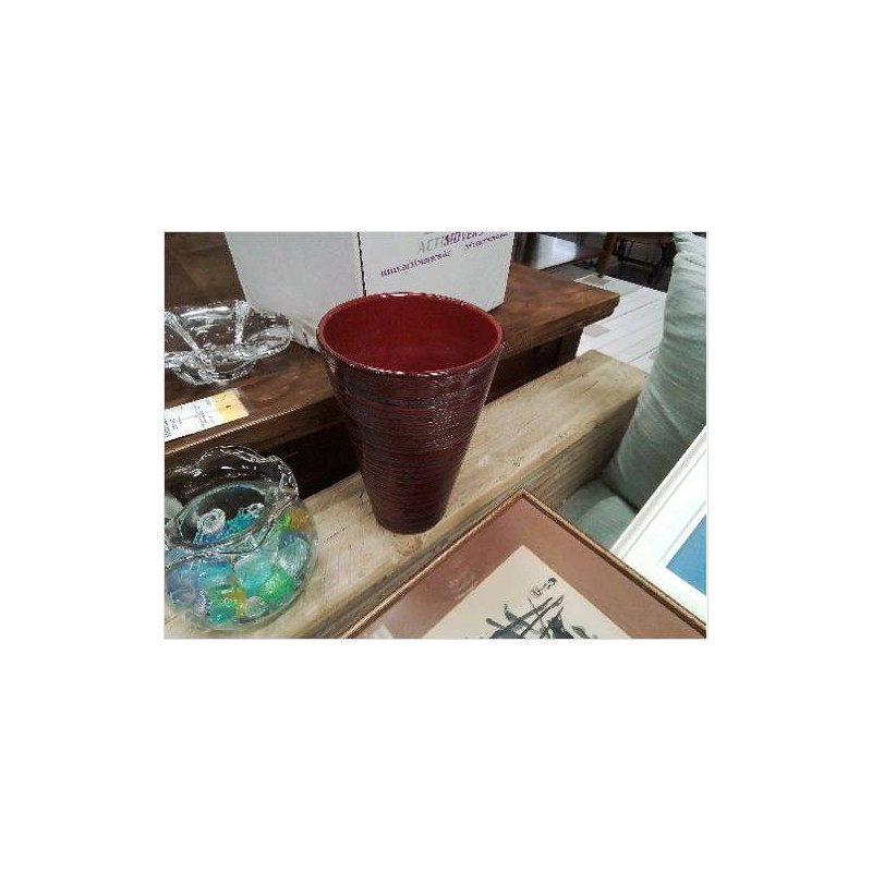 VASE ÉMAILLÉ ROUGE