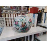 POT DECOR ASIATIQUE ROND COUVERCLE BOIS