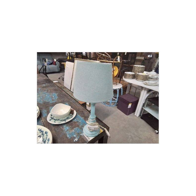 LAMPE PIED BLEU ABJ GRIS BLEU