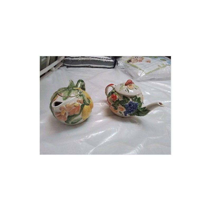 THEIERE CERAMIQUE DECOR FRUITS