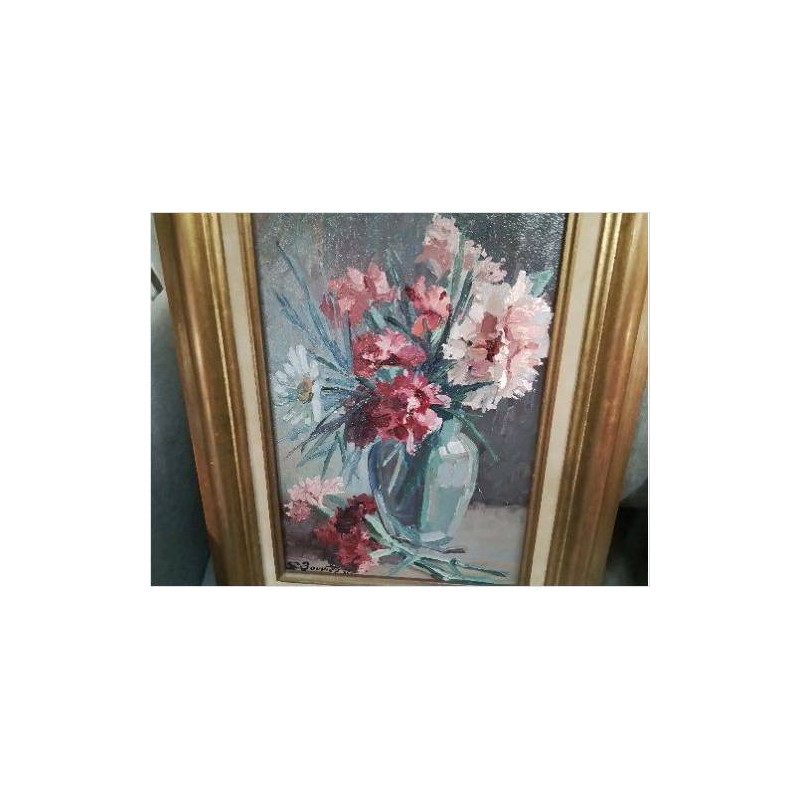 TABLEAU VASE BOUQUET FLEURS