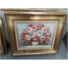 TABLEAU NATURE MORTE BOUQUET TOUR DORÉ 