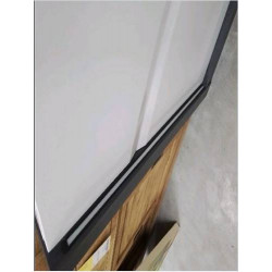 BUFFET BAS MODERNE 3 PORTES BLANC GRIS+LED