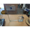 VASE RECT VERRE SUPPORT MÉTAL 