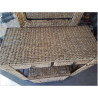 COIFFEUSE POUF COFFRE BANANIER TRESSÉ 