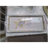 PLAT A CAKE ATELIER DU LOUP DECOR FLEURS 