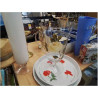 VASE SUR PIED LAURA ASHLEY DECOR ROSE BLANCHE