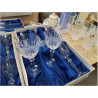 LOT 6 VERRES A EAU CRISTAL DE LORRAINE BOITE ETAGERE