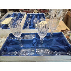 LOT 6 FLUTES CRISTAL DE...