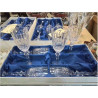 LOT 6 FLUTES CRISTAL DE LORRAINE BOITE ETAGERE