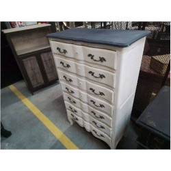 SEMAINIER PEINT CREME GRIS