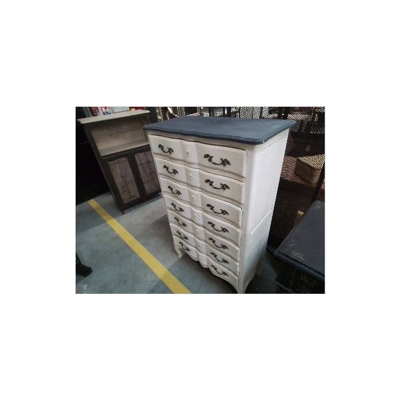 SEMAINIER PEINT CREME GRIS