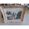 TABLEAU PEINTURE MONTMARTRE V ACKER CADRE BOIS