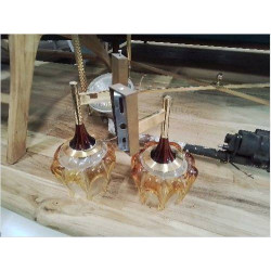 PAIRE APPLIQUES VINTAGE MURANO