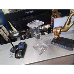 BOUGEOIR CRISTAL PLOMB 24