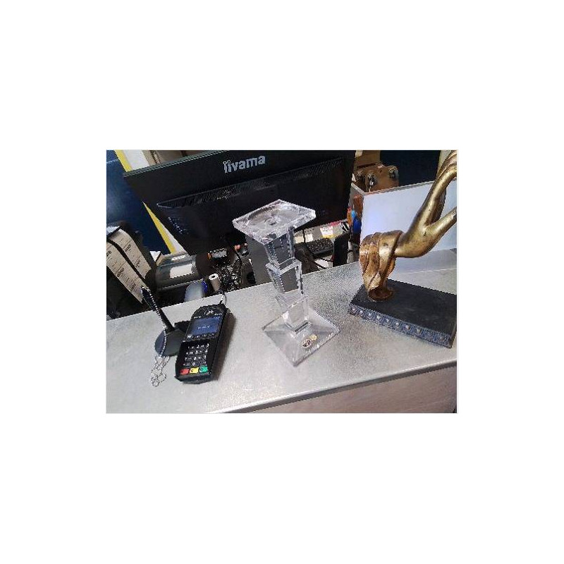 BOUGEOIR CRISTAL PLOMB 24