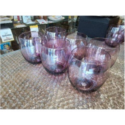 LOT VERRES A EAU ROSE MAISONS DU MONDE