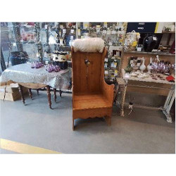 FAUTEUIL PIN CIRE AVEC...