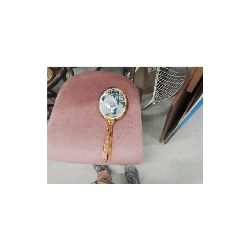 MIROIR A MAIN ORANGE 