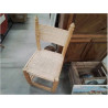 CHAISE BOIS ASSISE TRESSÉE 