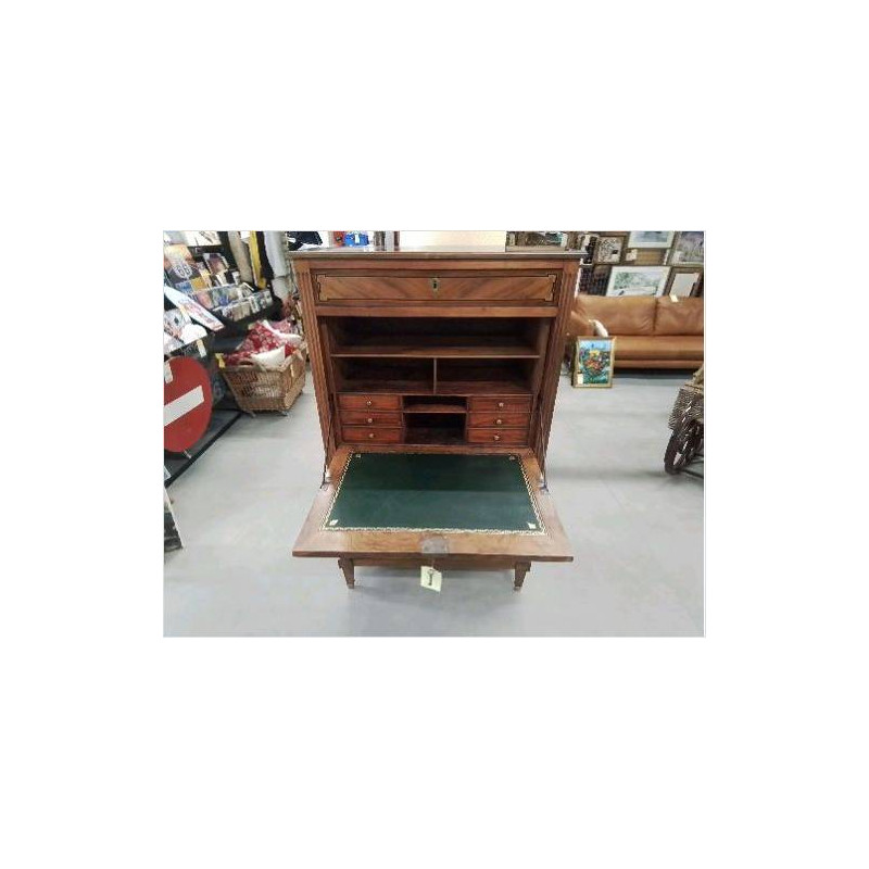 SECRETAIRE ANCIEN MARQUETÉ +CLÉ C2